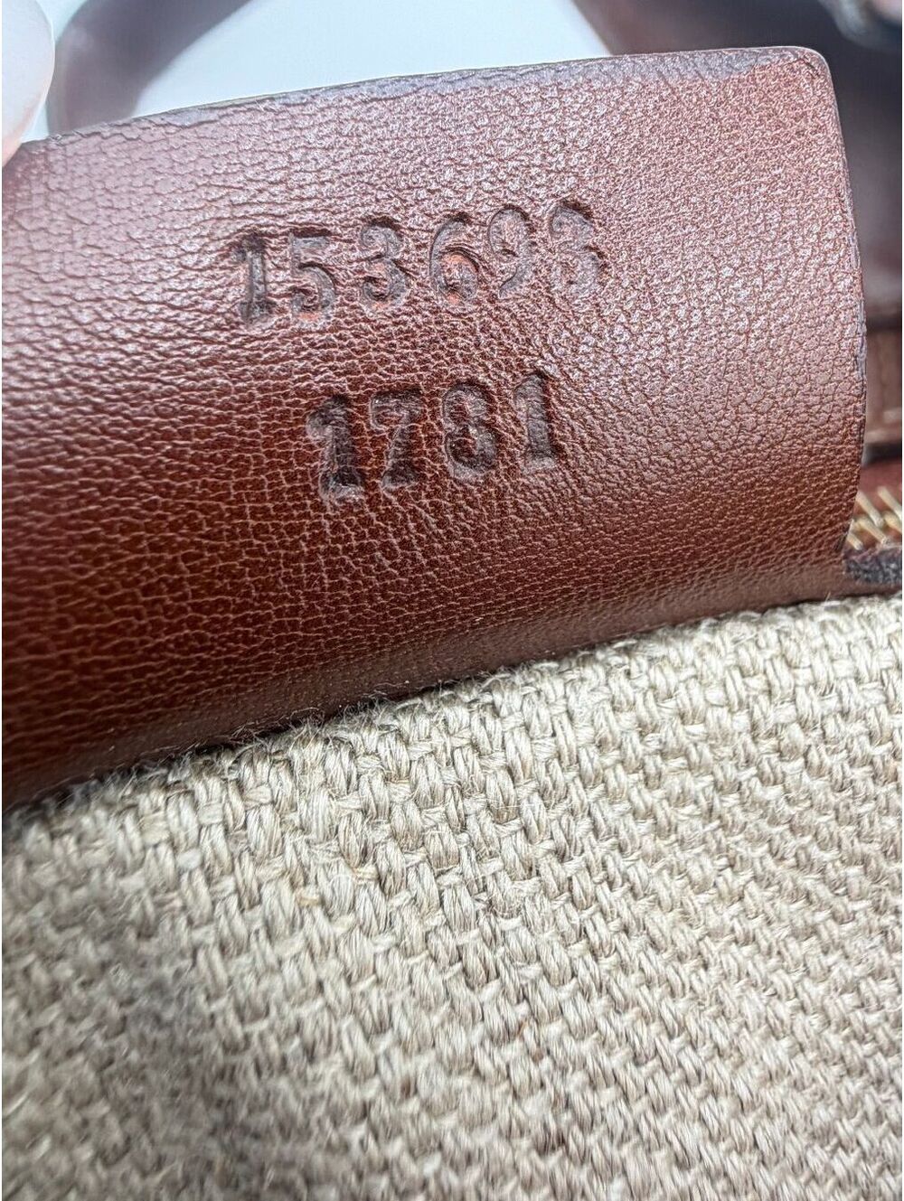 Gucci Vintage Large Jackie O Bouvier Hobo Bag Brown Leather Pink Green Stripe - Picture 11 of 16